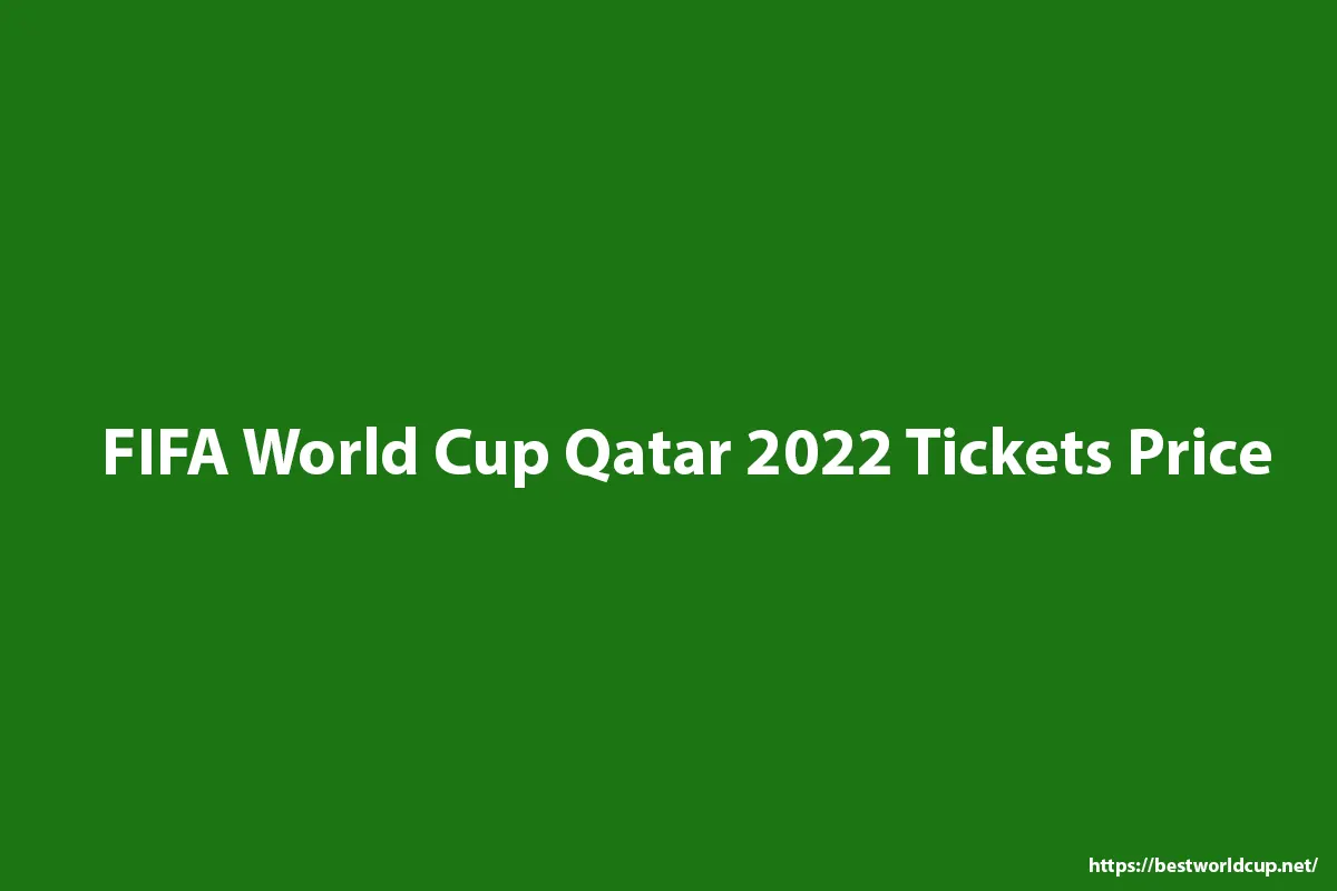 FIFA World Cup Ticket prize