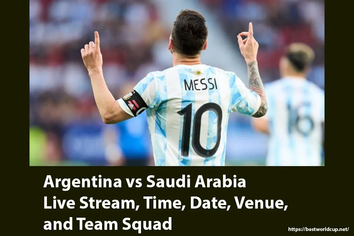 Argentina vs Saudi Arabia live stream